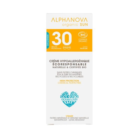 Opalovací krém na obličej SPF 30, 50 g BIO